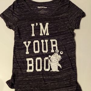 Disney Charcoal and White Monsters Inc Tee